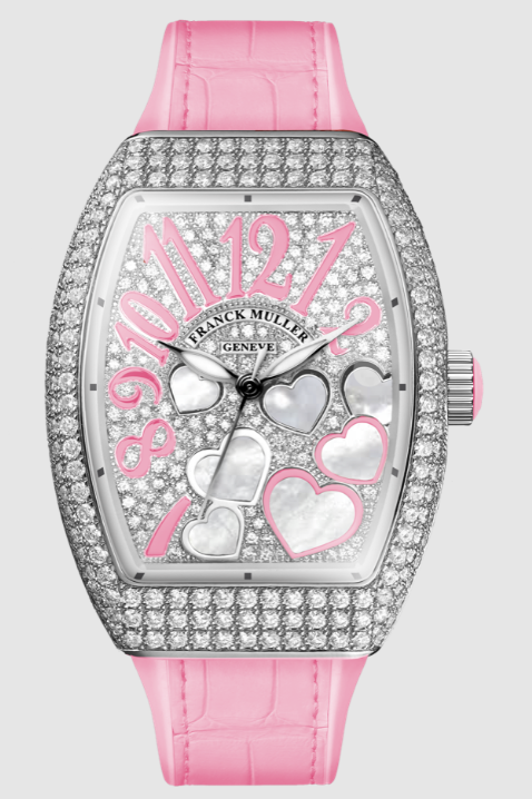 Best FRANCK MULLER Vanguard Lady Heart V 32 SC AT FO HEART D CO CD MOP (RS) Replica Watch